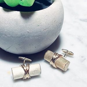 Sterling silver cufflinks